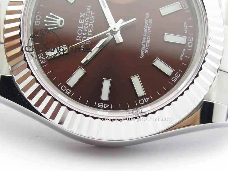 MiroTime 1221 DateJust II 41mm SS BP Maker Best Edition Brown Dial On SS Bracelet SA Modern 3734